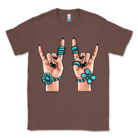 Chestnut gemstone rock hand Classic Tee - MaliasSmallBusiness