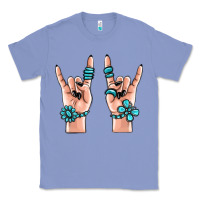 Colony Blue gemstone rock hand Classic Tee - MaliasSmallBusiness