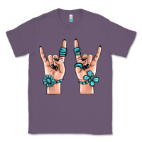 Lavender gemstone rock hand Classic Tee - MaliasSmallBusiness