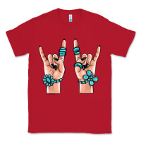 Red gemstone rock hand Classic Tee - MaliasSmallBusiness