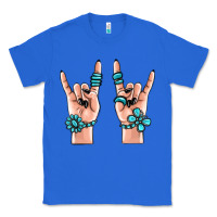 True Royal gemstone rock hand Classic Tee - MaliasSmallBusiness
