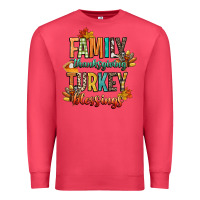 Cardinal family thanksgiving turkey blessing Premium Sweatshirt - CowGirlArtShop