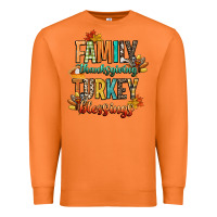 Carrot family thanksgiving turkey blessing Premium Sweatshirt - CowGirlArtShop