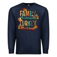 Navy family thanksgiving turkey blessing Premium Sweatshirt - CowGirlArtShop