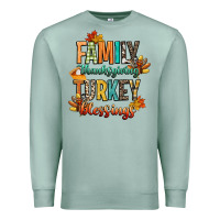 Seafoam family thanksgiving turkey blessing Premium Sweatshirt - CowGirlArtShop