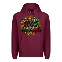 Burgundy 1865 juneteenth Premium Hoodie - CowGirlArtShop