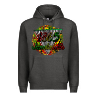 Charcoal Heather 1865 juneteenth Premium Hoodie - CowGirlArtShop