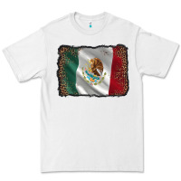 White mexico flag black glitter leopard Premium Tee - AdoDesignShop