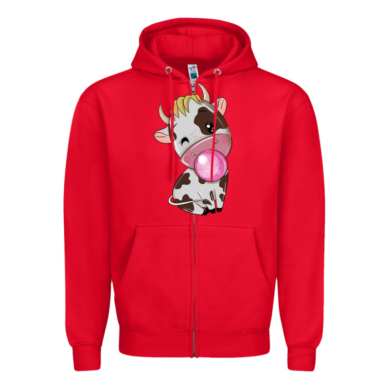 Cute Cow Zipper Hoodie by texasbilliewilder | Teevron