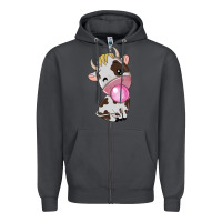Smoke cute cow Zipper Hoodie - texasbilliewilder