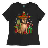 Black Chihuahua Christmas Ladies Tee - JahusDesignShop
