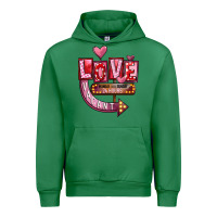 Emerald Valentines Day Love Vacant Urban Hoodie - FaDigitalArtStudio