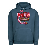 Pigment Midnight Navy Valentines Day Love Vacant Urban Hoodie - FaDigitalArtStudio