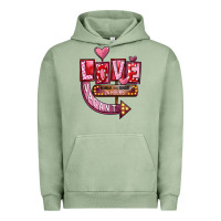 Pigment Oil Green Valentines Day Love Vacant Urban Hoodie - FaDigitalArtStudio