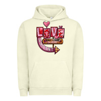 Pigment Pistachio Valentines Day Love Vacant Urban Hoodie - FaDigitalArtStudio