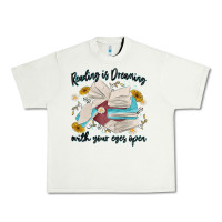 Pistachio reading is dreaming with your eyes open Urban Heavy Tee - MaliasSmallBusiness