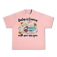 Salmon reading is dreaming with your eyes open Urban Heavy Tee - MaliasSmallBusiness