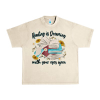 Sandshell reading is dreaming with your eyes open Urban Heavy Tee - MaliasSmallBusiness