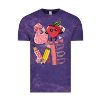 Cloud Purple love teacher Vintage Tee - MaliasSmallBusiness