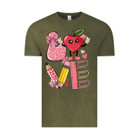 Vintage Olive love teacher Vintage Tee - MaliasSmallBusiness