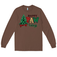 Chestnut happy pawlidays christmas pets Long Sleeve Tee - MaliasSmallBusiness