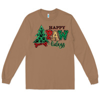 Toasted Coconut happy pawlidays christmas pets Long Sleeve Tee - MaliasSmallBusiness