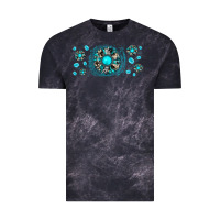 Cloud Black turquoise gemstone sunflower Vintage Tee - JahusDesignShop