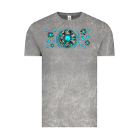 Cloud Rock turquoise gemstone sunflower Vintage Tee - JahusDesignShop