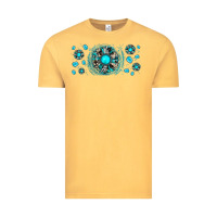 Vintage Mustard turquoise gemstone sunflower Vintage Tee - JahusDesignShop
