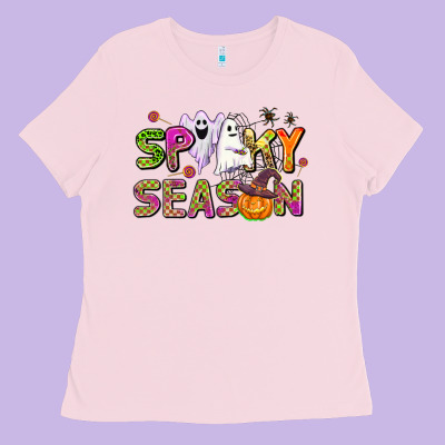 Spooky Season Ladies Tee Designed By Adodesignshop