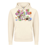 Vintage Artic he lives with bunnys and eggs Vintage Hoodie - MaliasSmallBusiness