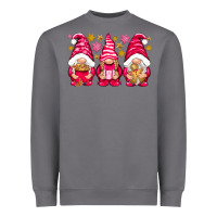 Storm Pink Christmas gnomes Heavyweight Sweatshirt - NancyCooperArtShop