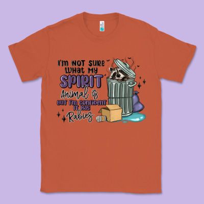 Spirit Animal Raccoon Classic Tee Designed By Maliassmallbusiness