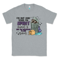 Heather Grey spirit animal raccoon Classic Tee - MaliasSmallBusiness