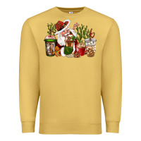 Antique Gold western santa cowboy coffe cups christmas Premium Sweatshirt - CowGirlArtShop