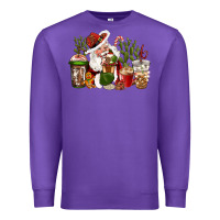 Western Santa Cowboy Coffe Cups Christmas Premium Sweatshirt | Teevron