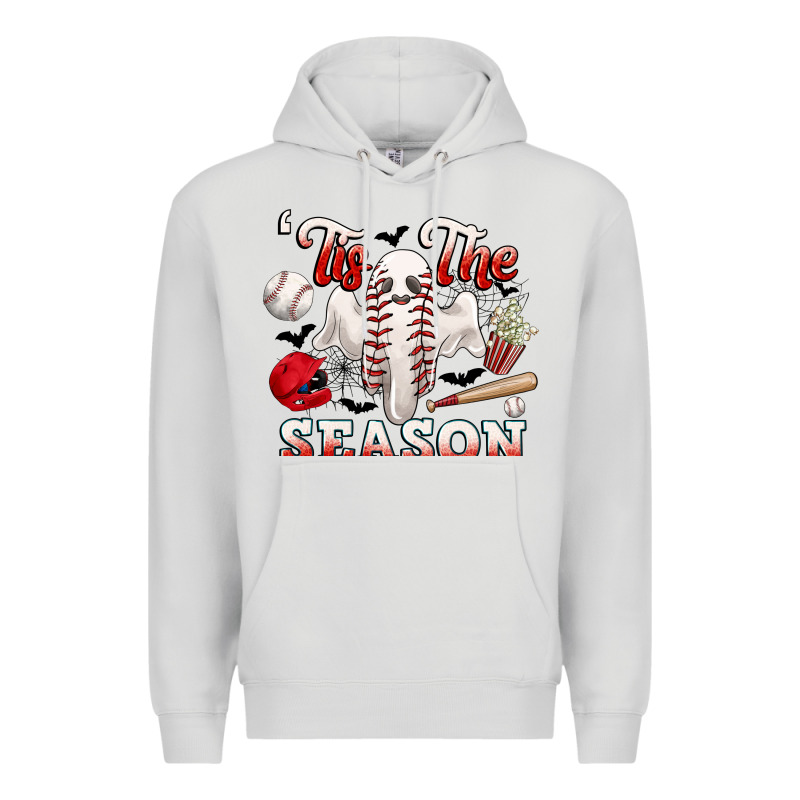 Tis The Season Baseball Halloween Premium Hoodie by CowGirlArtShop | Teevron