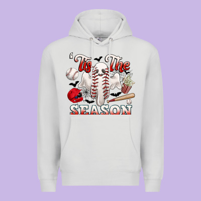 Tis The Season Baseball Halloween Premium Hoodie Designed By Cowgirlartshop
