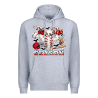 Heather Grey tis the season baseball halloween Premium Hoodie - CowGirlArtShop