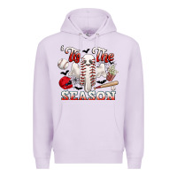 Lilac tis the season baseball halloween Premium Hoodie - CowGirlArtShop