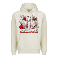 Oatmeal Heather tis the season baseball halloween Premium Hoodie - CowGirlArtShop