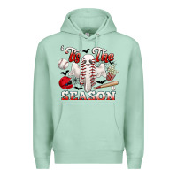 Seafoam tis the season baseball halloween Premium Hoodie - CowGirlArtShop