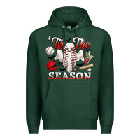 Sports Green tis the season baseball halloween Premium Hoodie - CowGirlArtShop