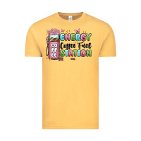 Vintage Mustard energy coffee fuel station Vintage Tee - MaliasSmallBusiness