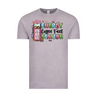 Vintage Zinc energy coffee fuel station Vintage Tee - MaliasSmallBusiness