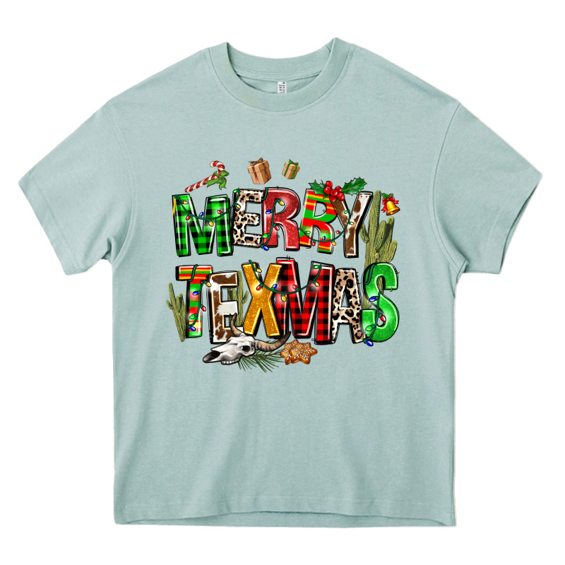 Christmas Texas Western Heavy Core Tee by AdoDesignShop | Teevron