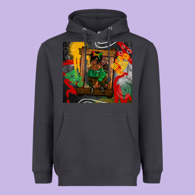 Juneteenth Black Woman Fashion Girl Heavyweight Hoodie Designed By Cowgirlartshop