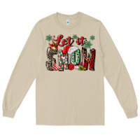 Mushroom let it snow Long Sleeve Tee - MaliasSmallBusiness