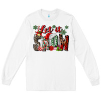 White let it snow Long Sleeve Tee - MaliasSmallBusiness