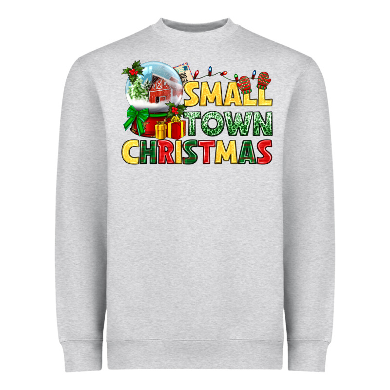 Small Town Christmas Heavyweight Sweatshirt by NancyCooperArtShop | Teevron